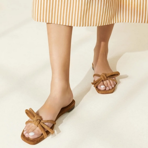 Loeffler Randall Shoes - LOEFFLER RANDALL Hadley Cacao Flat Sandals